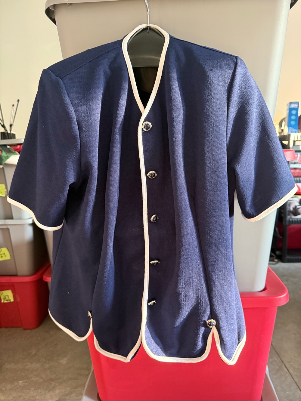 Classic Navy Jacket with White Trim p30